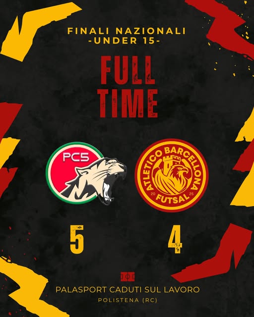 Risultato finale Polistena Calcio a 5 – Atletico Barcellona Futsal 5-4